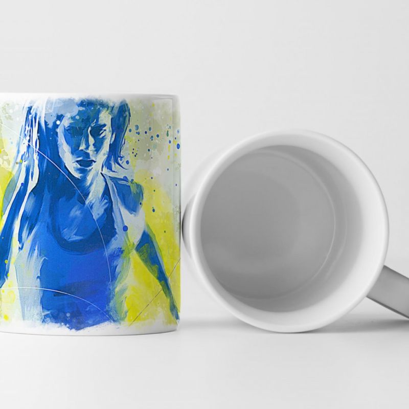 Running Woman Tasse als Geschenk,  Design Sinus Art