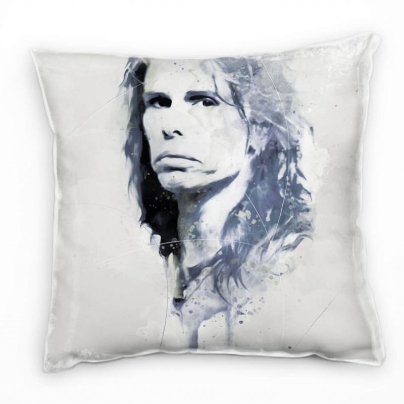 Steven Tyler Deko Kissen Bezug 40x40cm für Couch Sofa Lounge Zierkissen