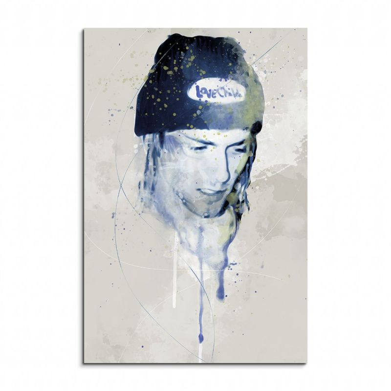 Kurt Cobain Aqua 90x60cm Wandbild Aquarell Art