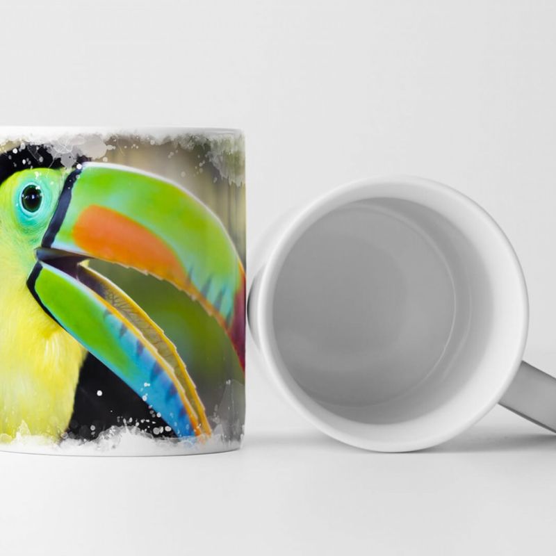 Tasse Geschenk Tierfotografie – Fröhlicher Tukan