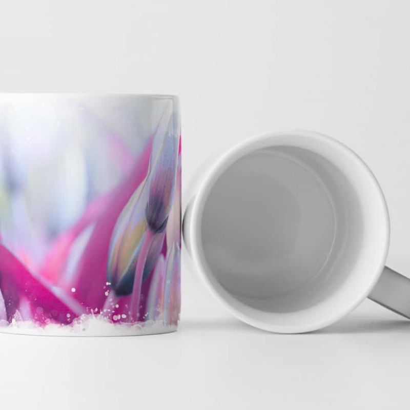 Tasse Geschenk Naturfotografie – Tulpen in Magenta