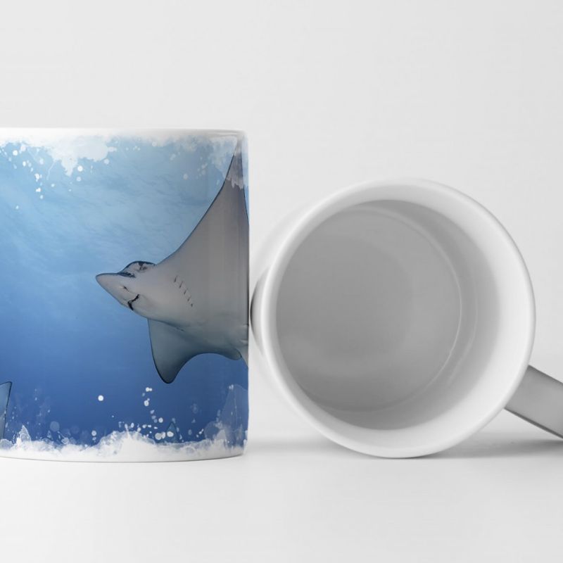 Tasse Geschenk Tierfotografie – Stachelrochen im Ozean