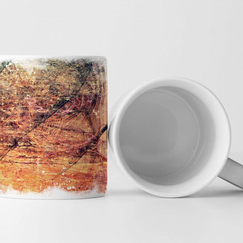 Tasse Geschenk bewegt, warme Farben, Herbst