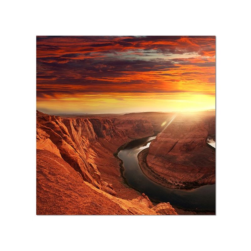 80x80cm Horse Shoe Bend Arizona Berge Fluss