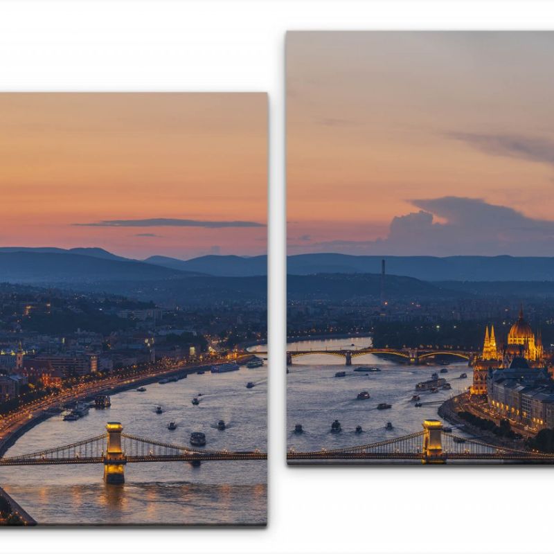 Skyline von Budapest Wandbild in verschiedenen Größen