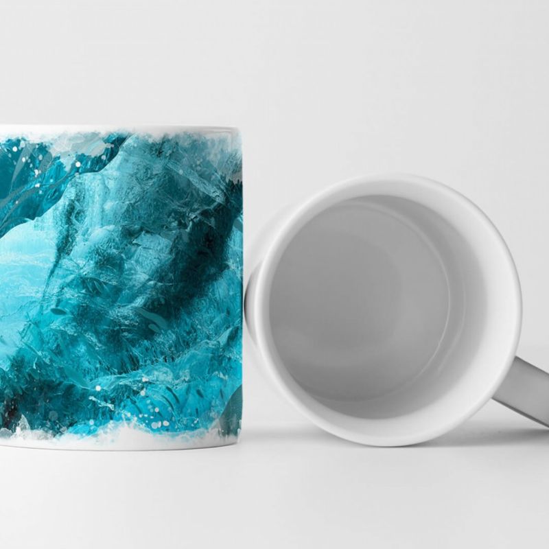 Tasse Geschenk Digitale Illustration – Eisschlucht