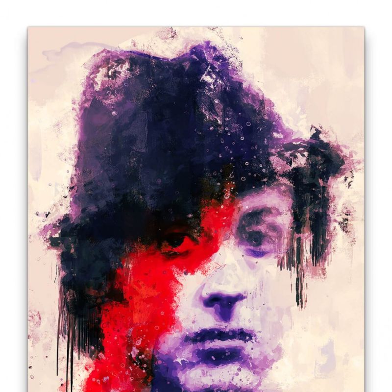 Rocky Balboa Porträt Abstrakt Kunst Kult 60x90cm Leinwandbild