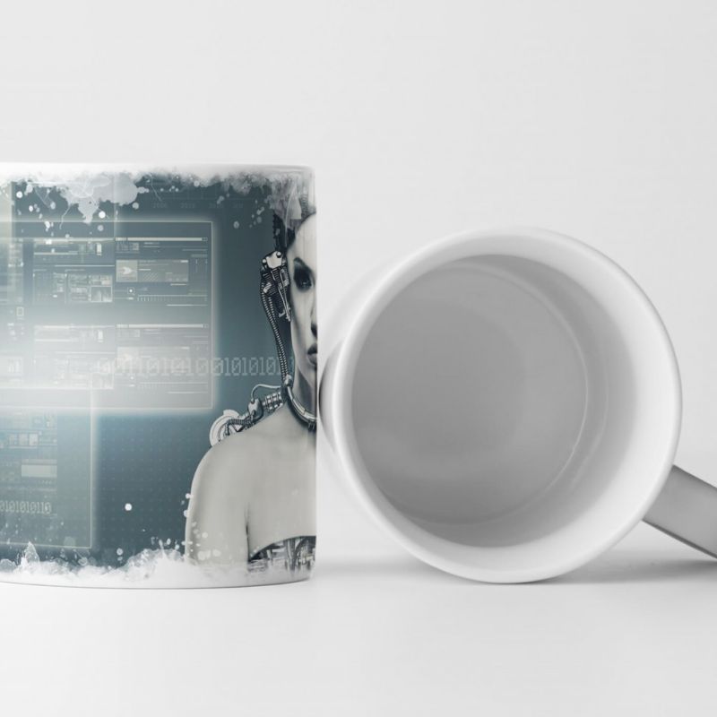 Tasse Geschenk Technologisches Frauenbild