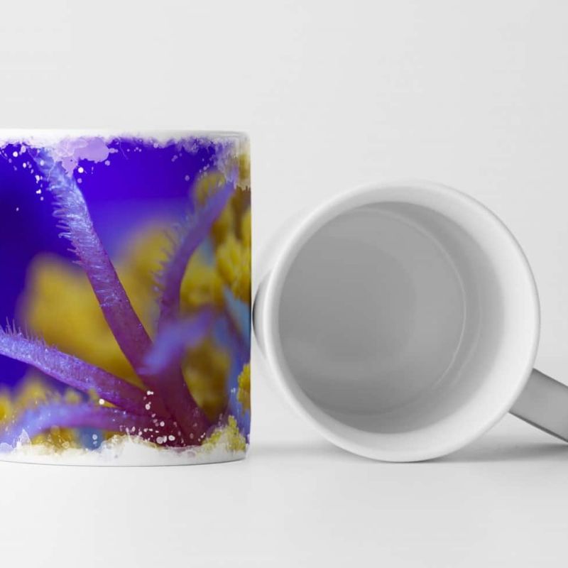 Tasse Geschenk Pollen und Staubblätter – Nahaufnahme