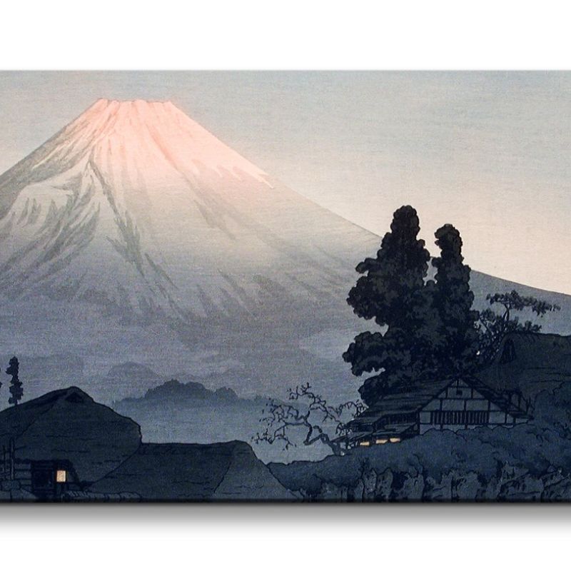 Remaster 120x60cm Hiroaki Takahashi traditionelle japanische Kunst Zeitlos Mount Fuji From Mizukubo