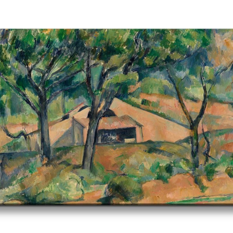 Remaster 120x60cm Paul Cézanne weltberühmtes Wandbild House in Provence wunderschöne Landschaft