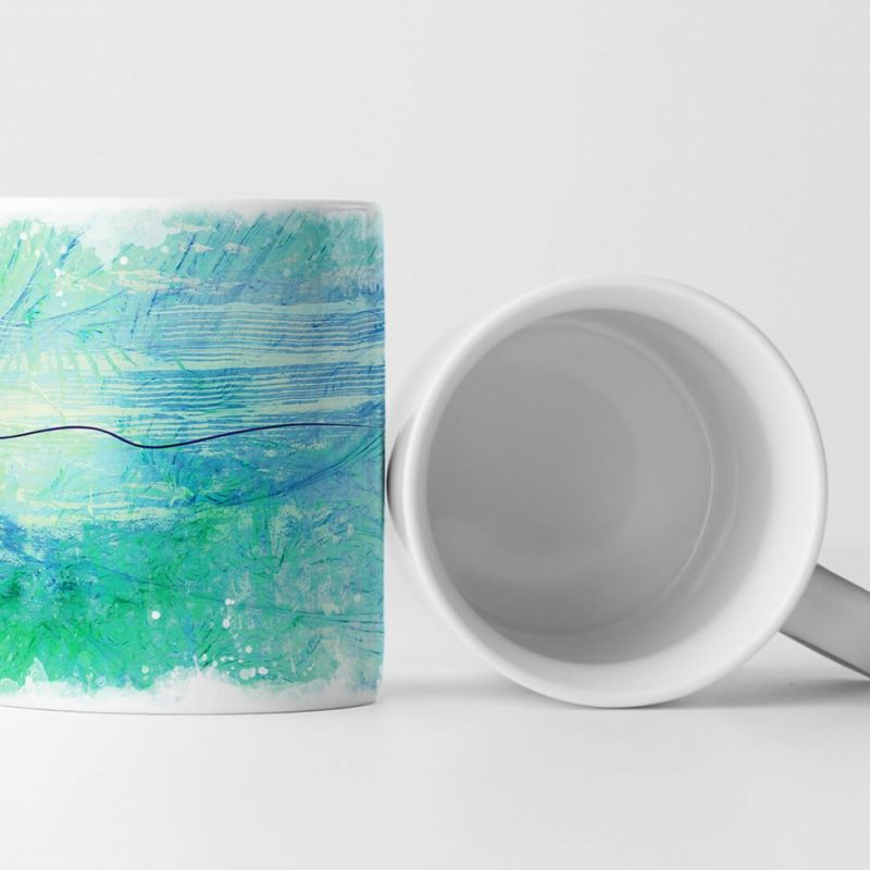 Tasse Geschenk maritim + meeresfarben