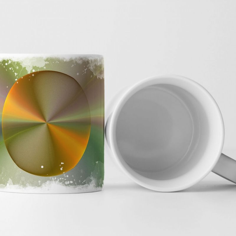 Tasse Geschenk Digitale Grafik – Spiegelnde Kreise