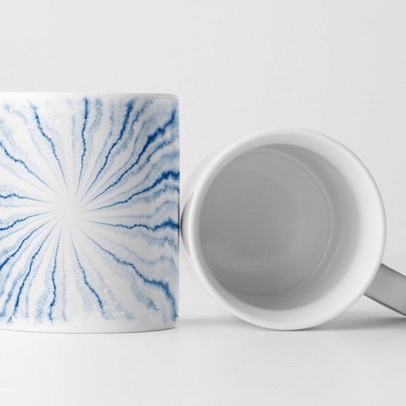 Tasse Geschenk Digitale Grafik – Wolkenhimmel aus Farbschlieren