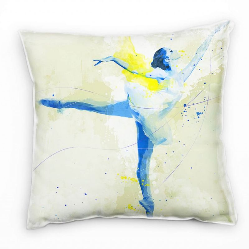 Ballett Deko Kissen Bezug 40x40cm für Couch Sofa Lounge Zierkissen