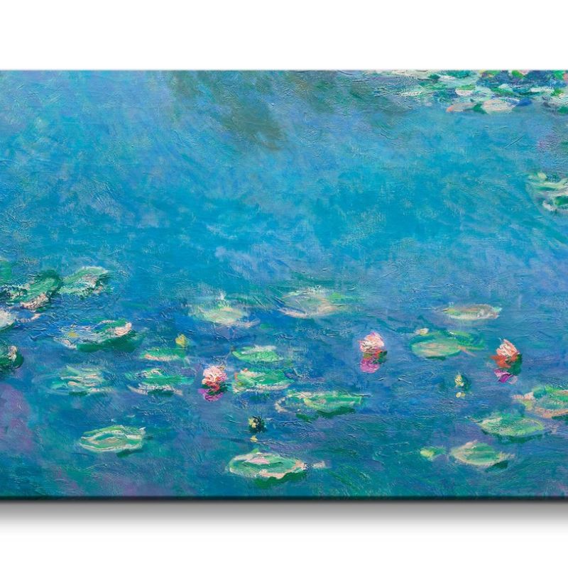 Remaster 120x60cm Claude Monet Impressionismus weltberühmtes Wandbild Wasserlilien Zeitlos wundersch