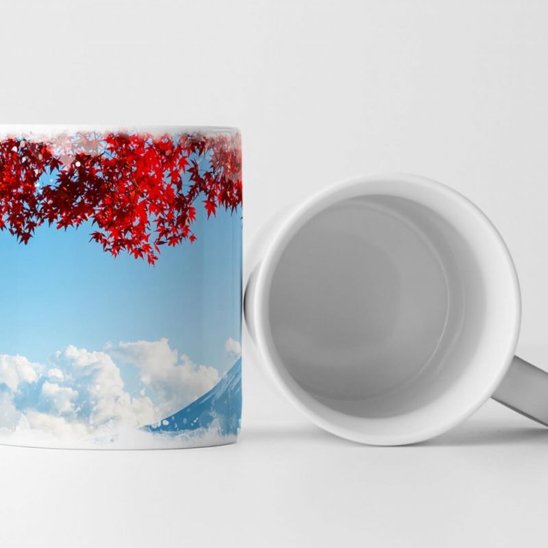 Tasse Geschenk Landschaftsfotografie – Mount Fuji im Herbst