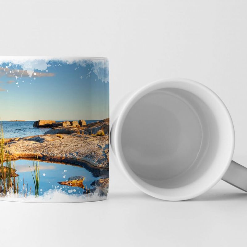 Tasse Geschenk Landschaftsfotografie – Schwedische Eislandschaft