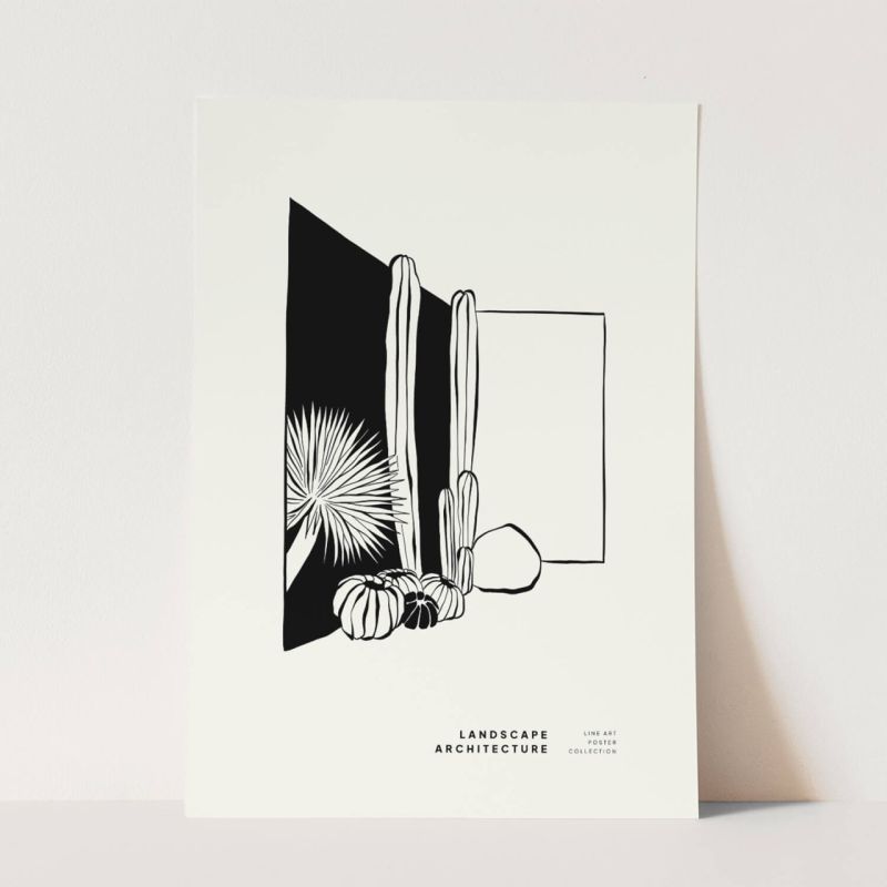 Graphische Kunst Modern Dekorativ Illustration Minimal Schwarz Weiß