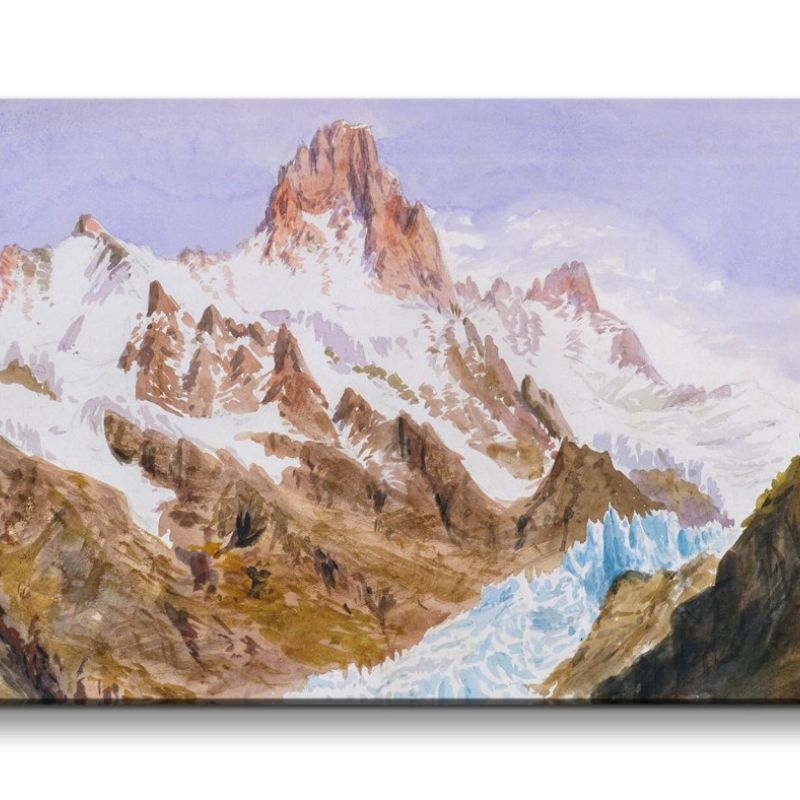 Remaster 120x60cm John Singer Sargent weltberühmtes Gemälde zeitlose Kunst Alpen Berge Schneegipfel