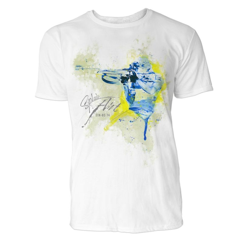 Biathlon Schütze Sinus Art ® T-Shirt Crewneck Tee with Frontartwork