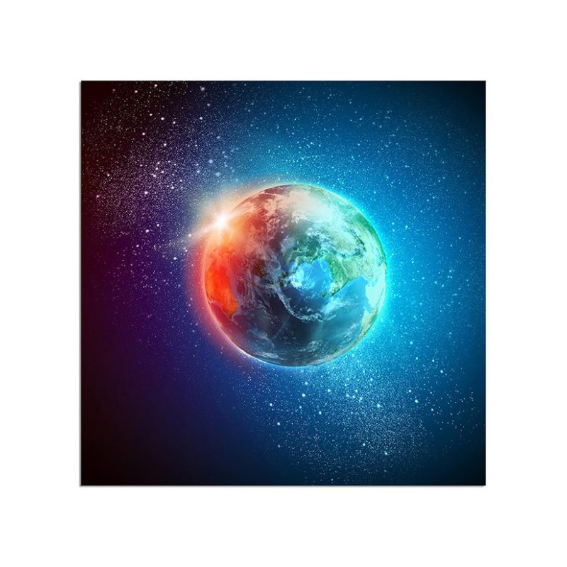 80x80cm Planet Erde Weltall