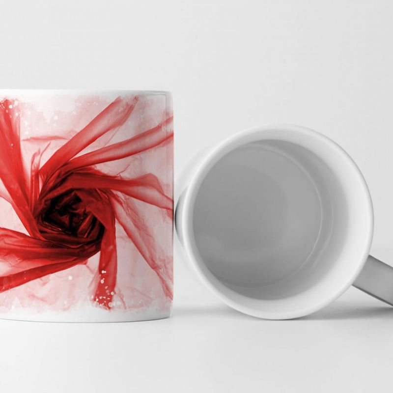 Tasse Geschenk Künstlerische Fotografie – Rotes Abstraktes Muster