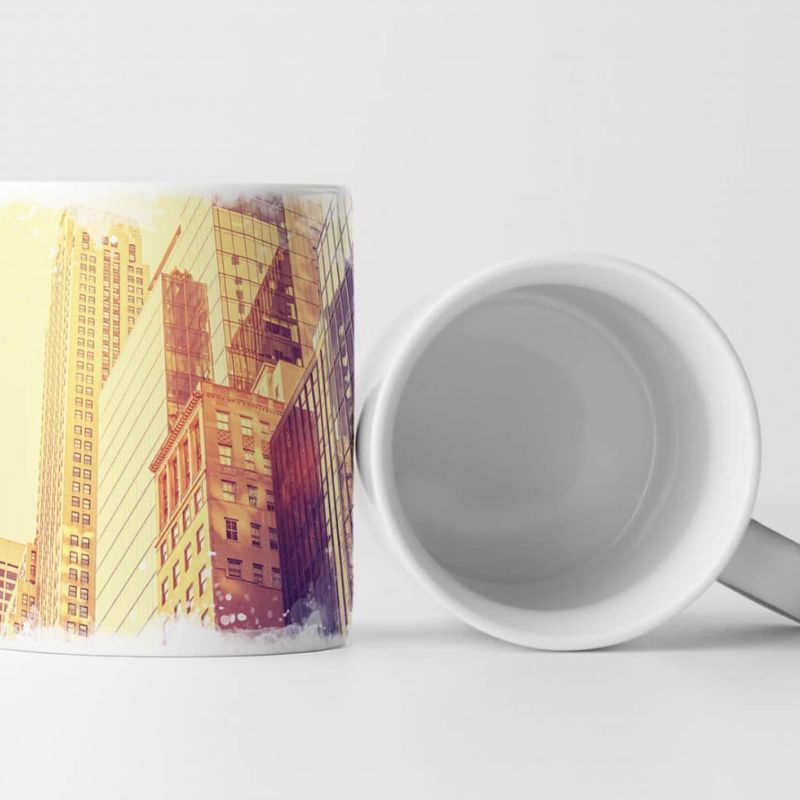 Tasse Geschenk Architekturfotografie – Wolkenkratzer in Manhattan NYC USA