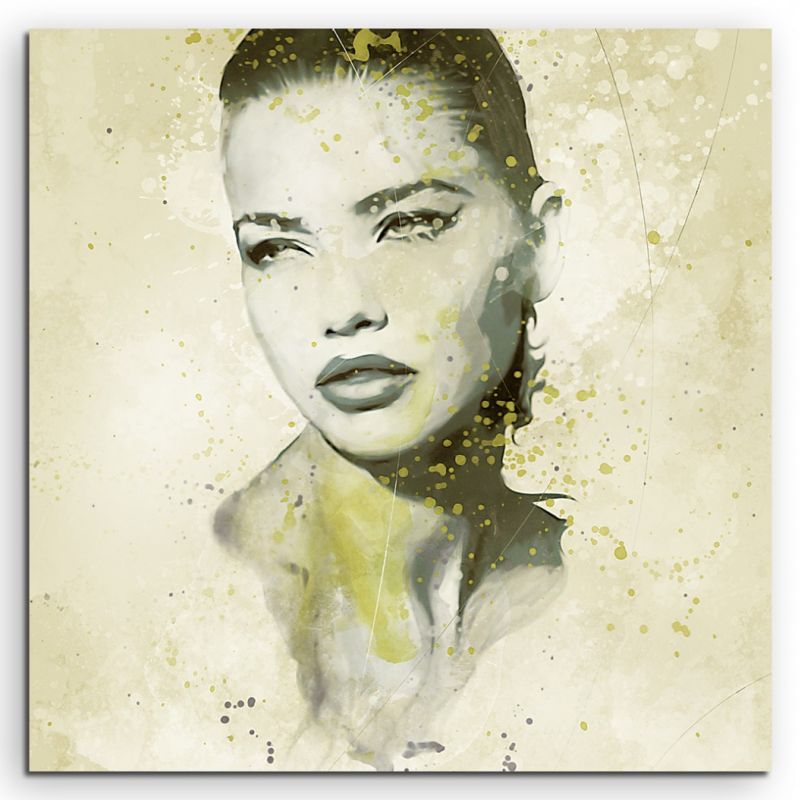 Adriana Lima I Aqua 60x60cm Wandbild Aquarell Art