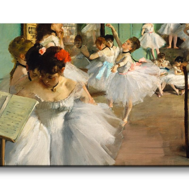 Remaster 120x60cm Edgar Degas weltberühmtes Wandbild The Dance Class zeitlose Kunst Ballerina