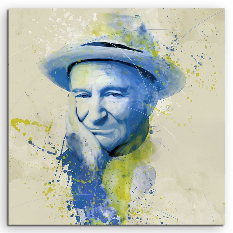 Robin Williams I Aqua 60x60cm Wandbild Aquarell Art