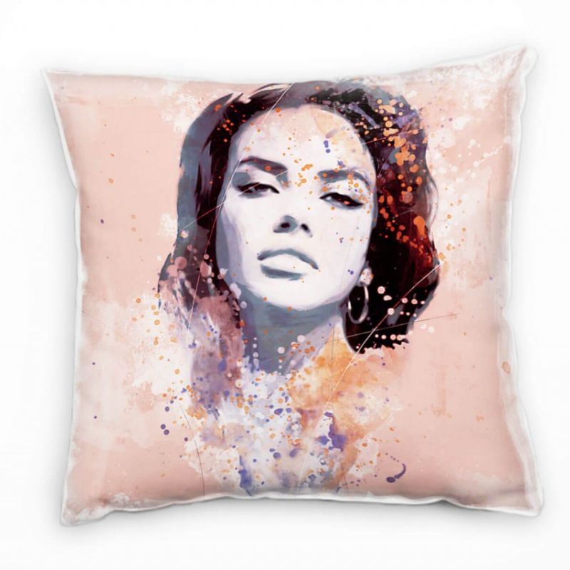 Adriana Lima II Deko Kissen Bezug 40x40cm für Couch Sofa Lounge Zierkissen