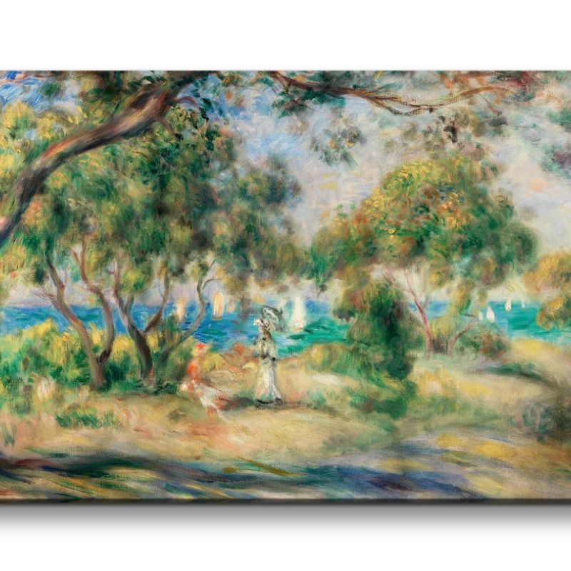 Remaster 120x60cm Pierre-Auguste Renoir weltberühmtes Wandbild Impressionismus Bois de la Chaise