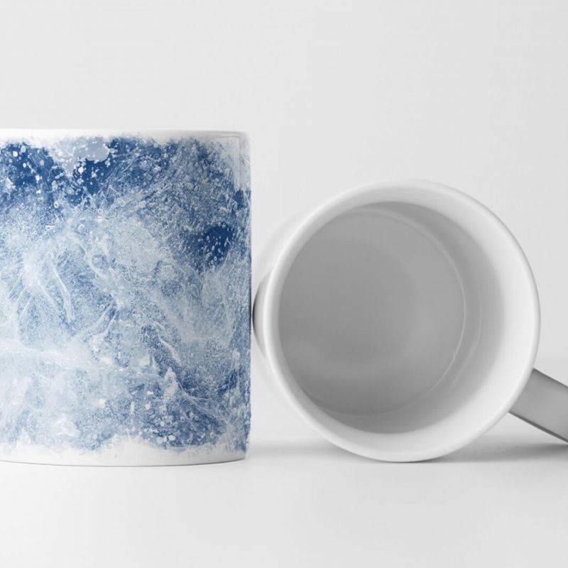 Tasse Geschenk Künstlerische Fotografie – Schneeflocken und Eis