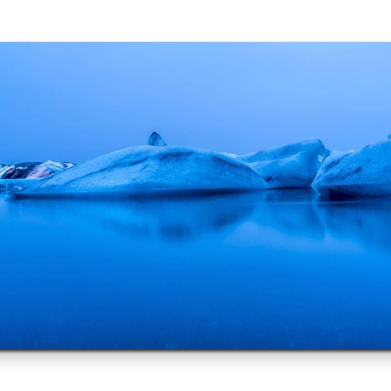 Gletscherformation im Eismeer – Leinwandbild