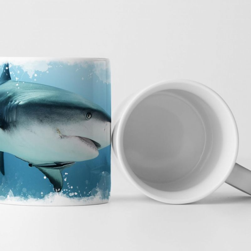 Tasse Geschenk Tierfotografie – Weißer Hai in der Karibik