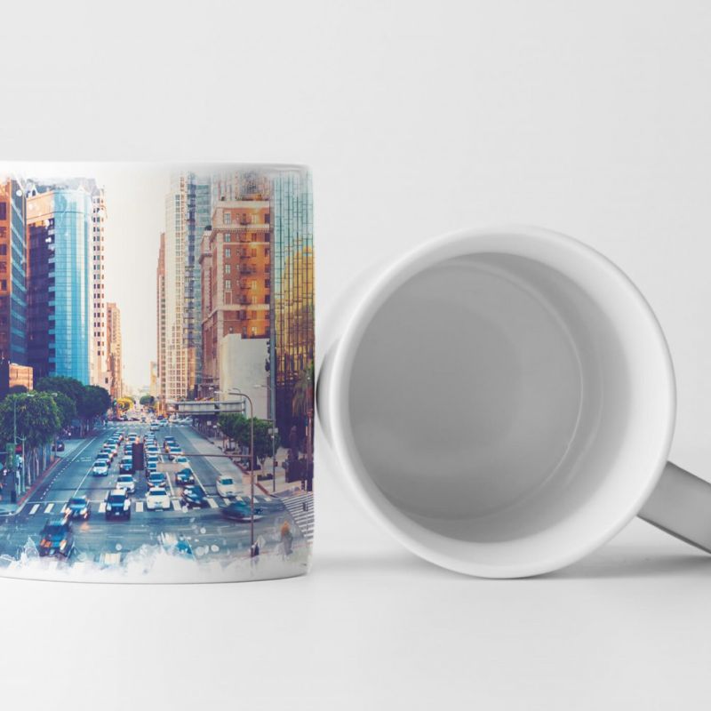 Tasse Geschenk Straßenkreuzung – Vintage Los Angeles