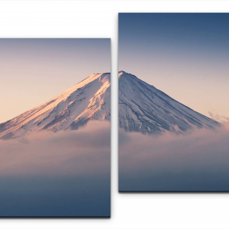 Mount Fuji in Wolken Wandbild in verschiedenen Größen