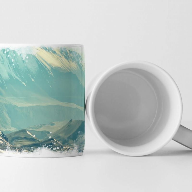 Tasse Geschenk Landschaftsfotografie – Beeindruckende Gebirgslandschaft