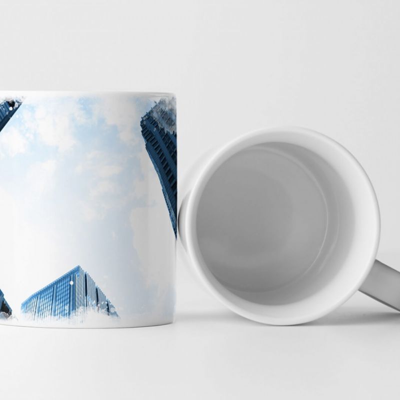 Tasse Geschenk Architekturfotografie – Gläserne Wolkenkratzer