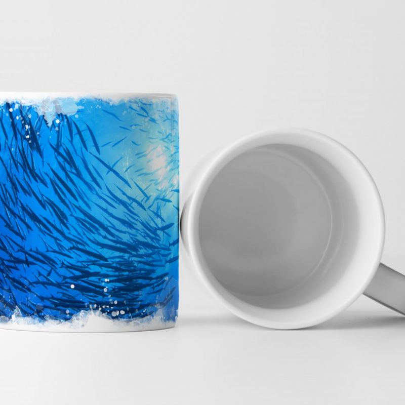 Tasse Geschenk  Unterwasserfotografie – Fischschwarm