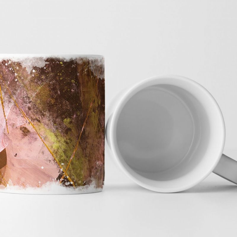 Tasse Geschenk Splashart + verschiedene Naturtöne