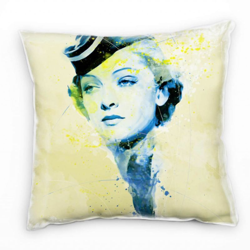 Myrna Loy Deko Kissen Bezug 40x40cm für Couch Sofa Lounge Zierkissen