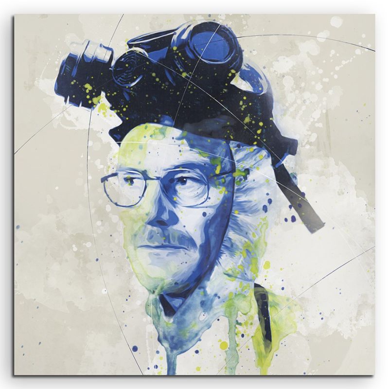 BB Heisenberg Aqua 90×60 cm Aquarell Kunstbild