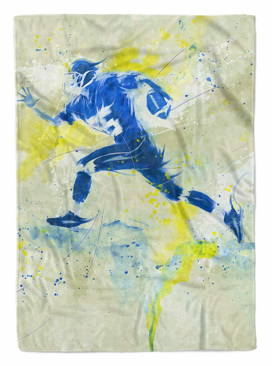 SplashArt Sport Handtuch Strandhandtuch Saunatuch Kuscheldecke Kunstvoll American Footbal