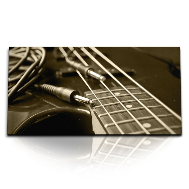 Kunstdruck Bilder 120x60cm Rockgitarre E–Gitarre Musik Fotokunst Gitarre