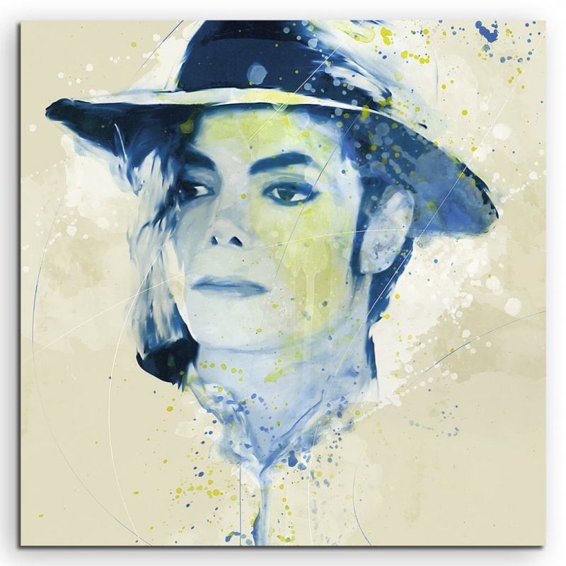 Michael Jackson I Aqua 60x60cm Wandbild Aquarell Art