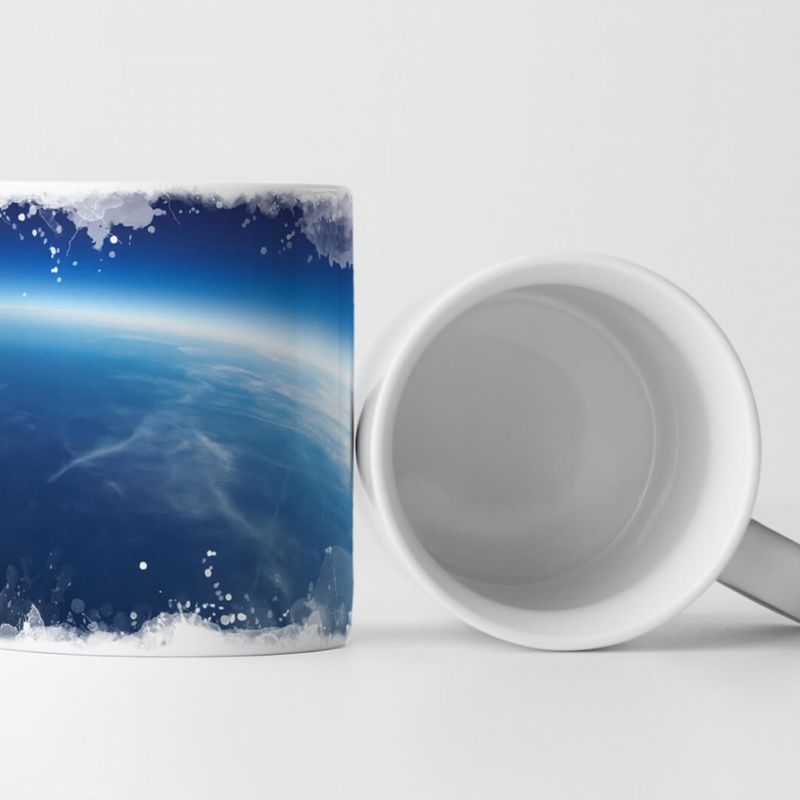 Tasse Geschenk Wissenschaftliche Fotografie – 20km über dem Planeten Erde