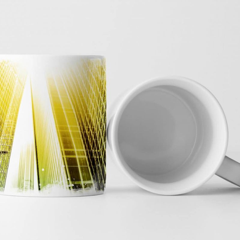 Tasse Geschenk Architekturfotografie –  Reflektierende Hochhäuser