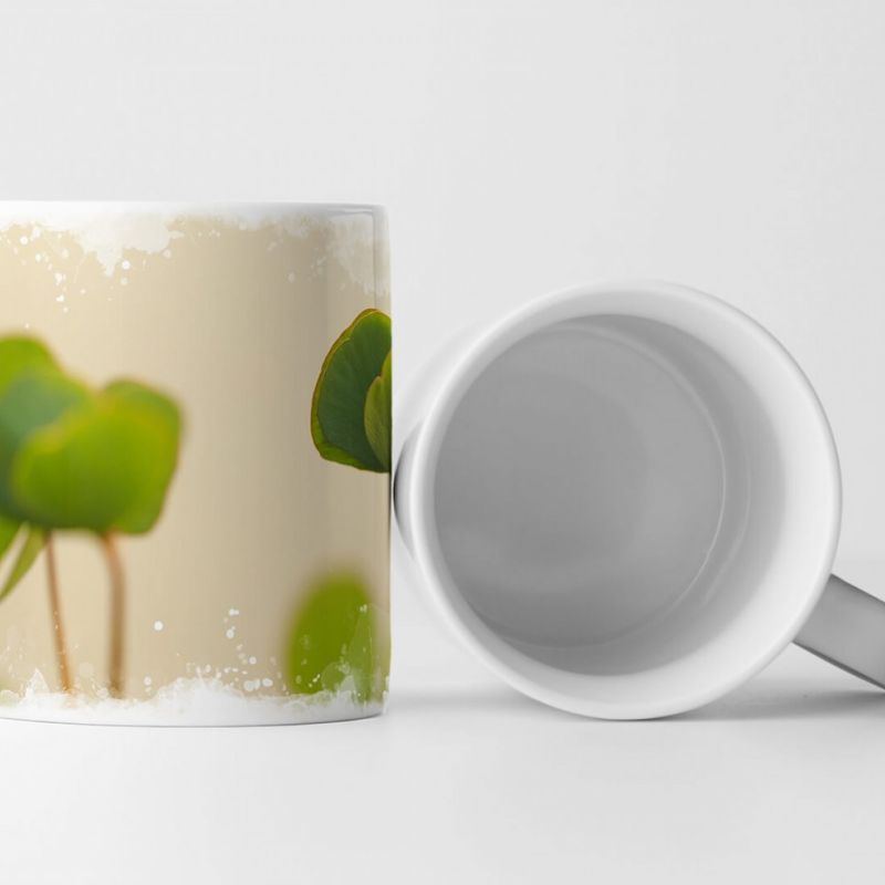 Tasse Geschenk Naturfotografie – Grüner Klee